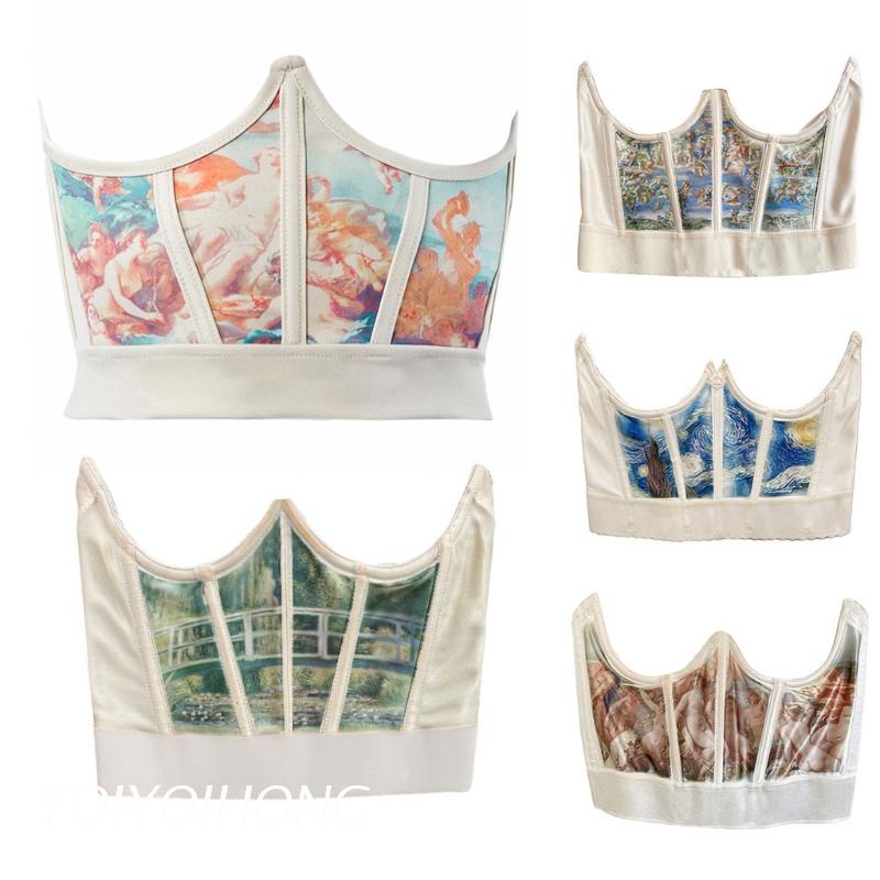 Đai Nịt Bụng Co Giãn In Hình Thiên Thần Phong Cách Vintage Dành Cho Nữ