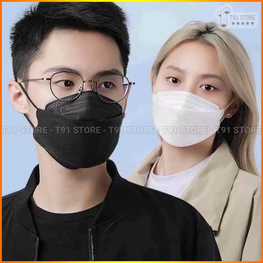 Khẩu trang KF94 combo 2 cái - Khẩu trang 4 lớp kháng khuẩn tốt thiết kế đẹp - phong cách Hàn Quốc