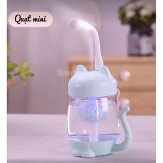 Mèo Phun Sương 3 In 1 ( Đèn , Quạt , Phun Sương )