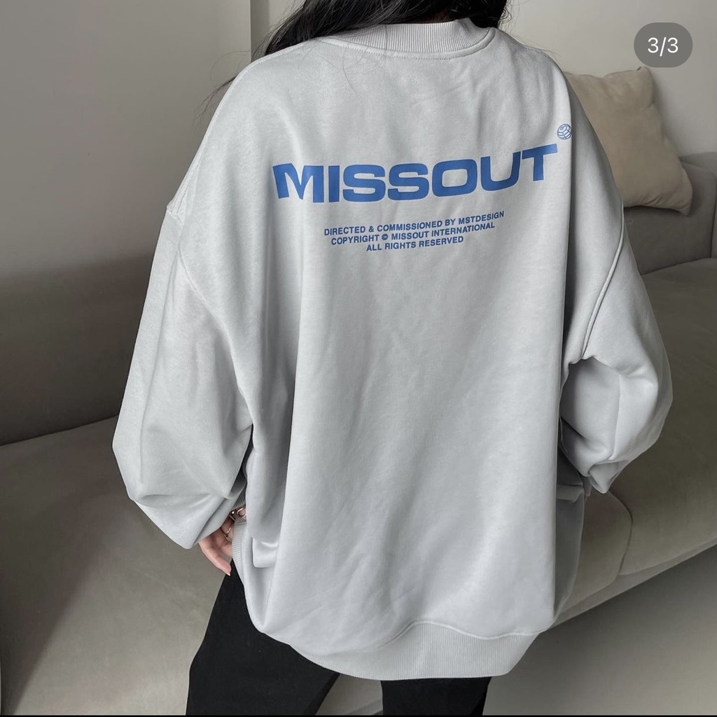 Áo Sweater mẫu MISSOUT - áo nỉ unisex