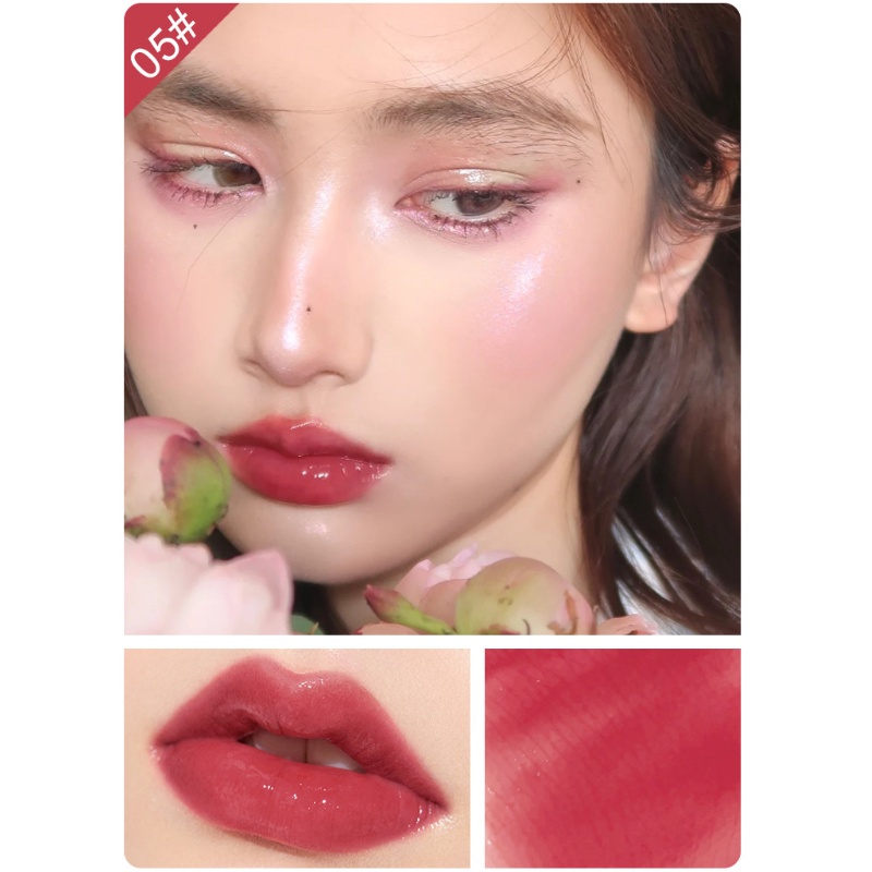 [Hàng mới về] Son bóng chống thấm nước thiết kế hình viên kẹo dễ thương