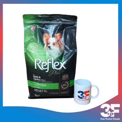 Thức Ăn Hạt Chó Reflex Plus Mini &amp; Breeds Vị Gà Cho Chó Con Và Chó Nhỏ Bao 3Kg