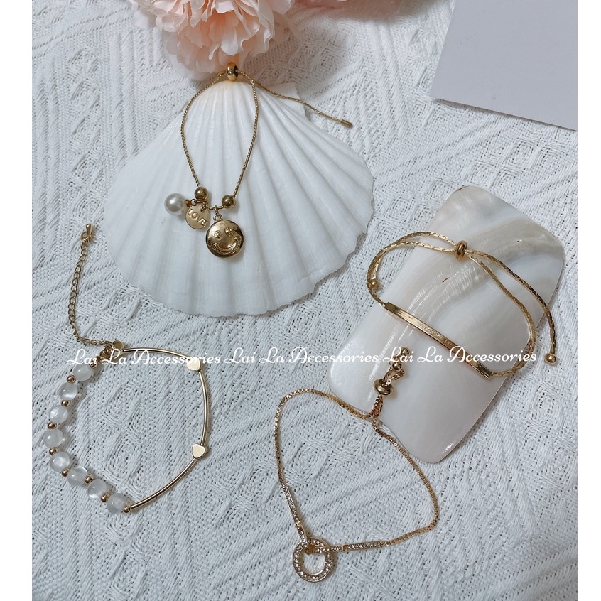 Vòng tay dây rút gold bar điều chỉnh size, lắc tay thiết kế đơn giản sang trọng, trang sức thời trang 2022 - Lại La