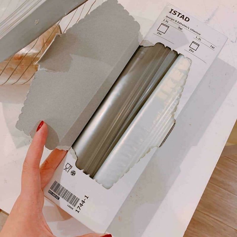 Túi zip lock Ikea Istad (Hộp 50 chiếc) CHÍNH HÃNG IKEA THỤY ĐIỂN