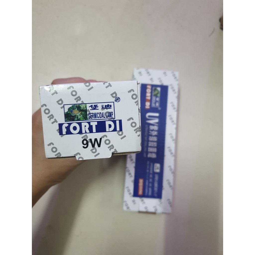 Đèn UV cao cấp FORT DI 9W diệt rêu tảo diệt khuẩn cho hồ cá