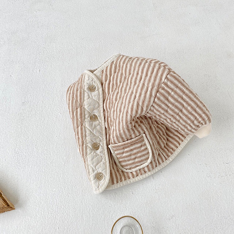 Autumn Baby Girls and Boys Retro Diamaond Pattern Jacket