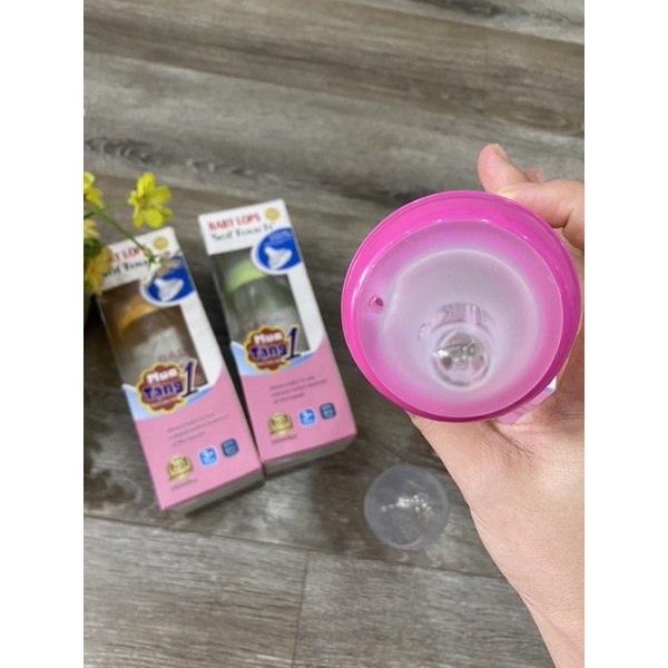 [TẶNG KÈM NÚM] Bình sữa Baby Lops cổ rộng 150ml/240ml