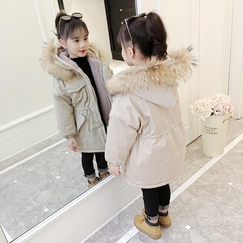 Áo Parka lót lông Quảng châu cho bé từ 15 đến 33kg-21A076