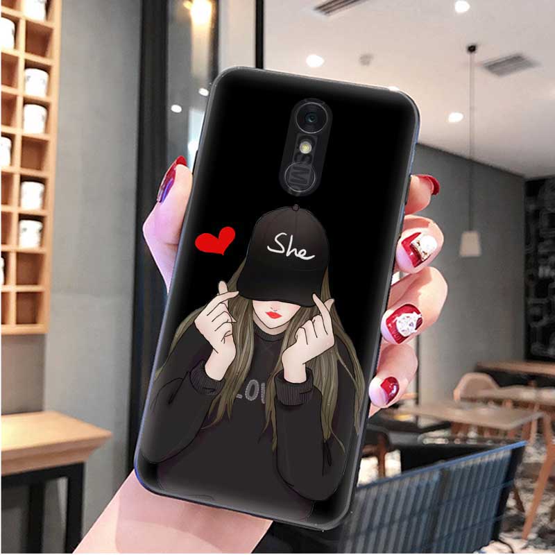 Ốp Điện Thoại silicone Mềm Họa Tiết Hoạt Hình Đáng Yêu Cho LG Q7