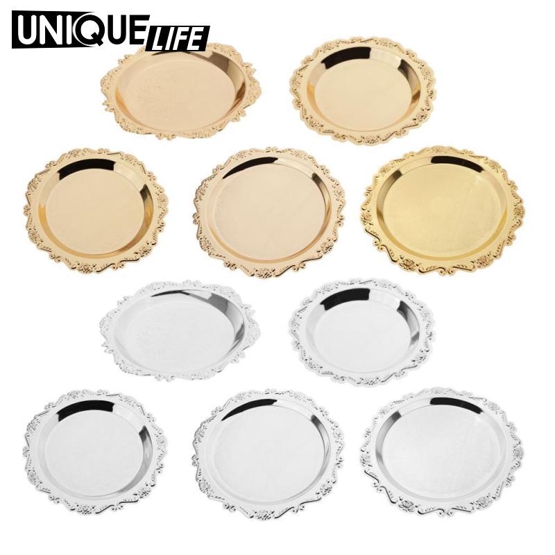 Khay Đựng Đĩa Vàng Cho Đám Cưới / Tiệc Tối 10cm / 4 "
