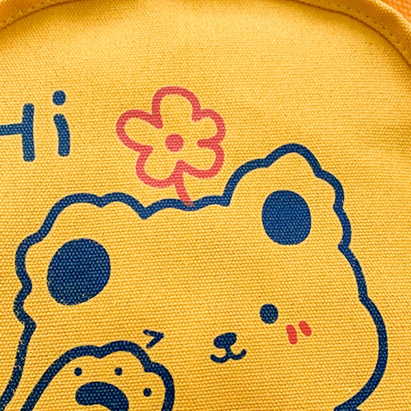 Túi đeo chéo vai bằng vải canvas hình tròn cỡ nhỏ thời trang cho nữ