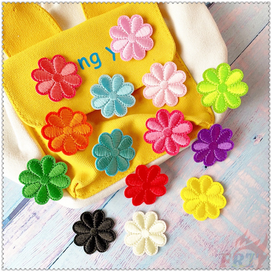 ❣️ Miếng Dán Ủi Hình Bông Hoa Nhiều Màu ❣️1 Miếng Dán Ủi Lên Giày, Quần Áo, Túi Xách