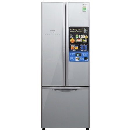 Tủ lạnh Hitachi Inverter 382 lít R-WB475PGV2(GS) -Khử mùi Nano Titanium,Ngăn trữ chuyển đổi,Chuông báo,Miễn phí giao HCM