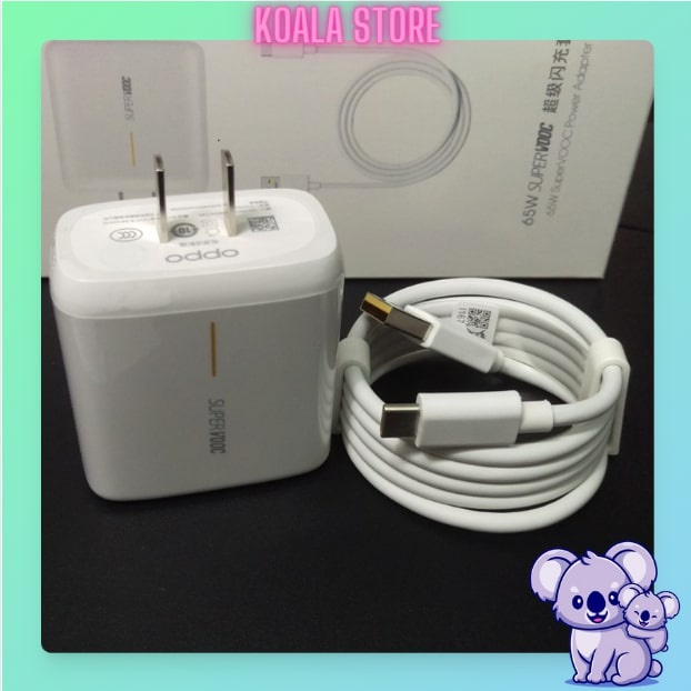 Bộ Sạc Nhanh Oppo SUPER VOOC Chính Hãng, Sạc 65W Chân Type C Bảo Hành 1 Đổi 1