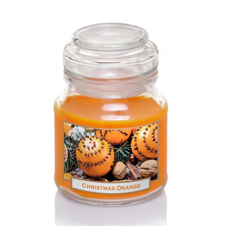 Hũ nến thơm tinh dầu Batek Candles BAT0899 Christmas Orange 130g (Hương cam, quế, đinh hương)