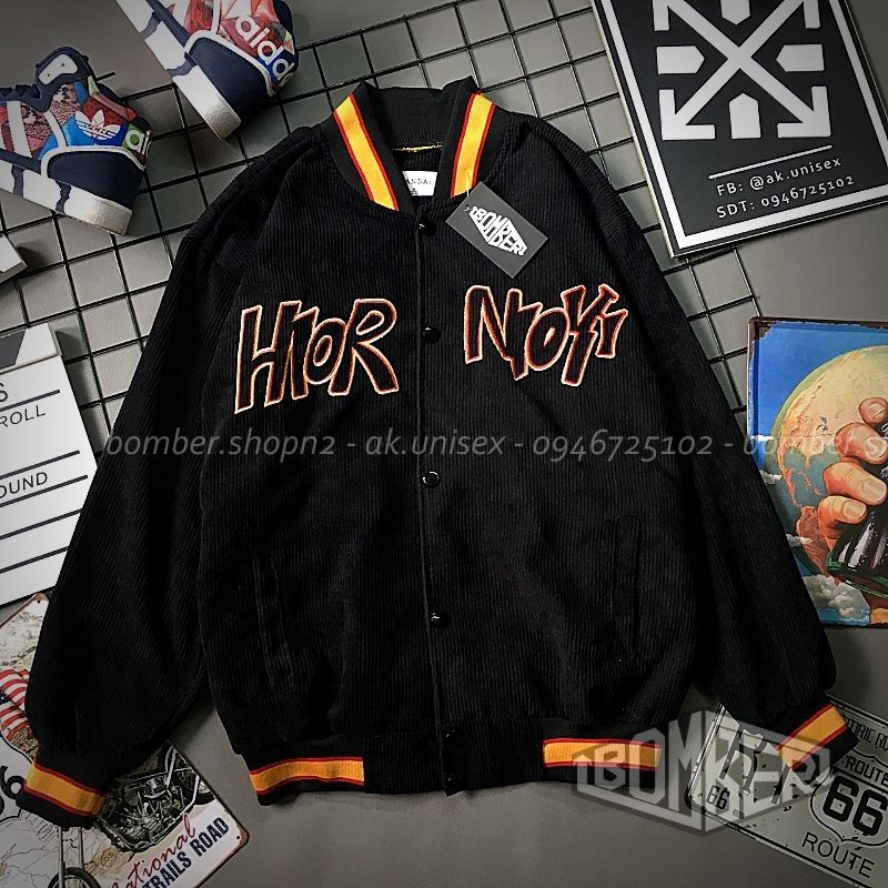 [Có Ảnh Thật] Áo khoác Nhung hình thêu NOR thiết kế style Unisex cho cả nam và nữ (1 màu freesize) | BigBuy360 - bigbuy360.vn