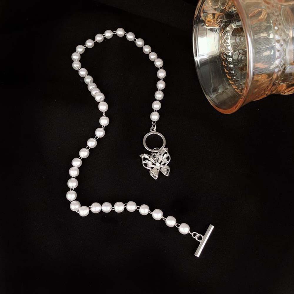 MXGOODS Vòng cổ Mạ Bạc Mặt Chữ OT Dễ Thương