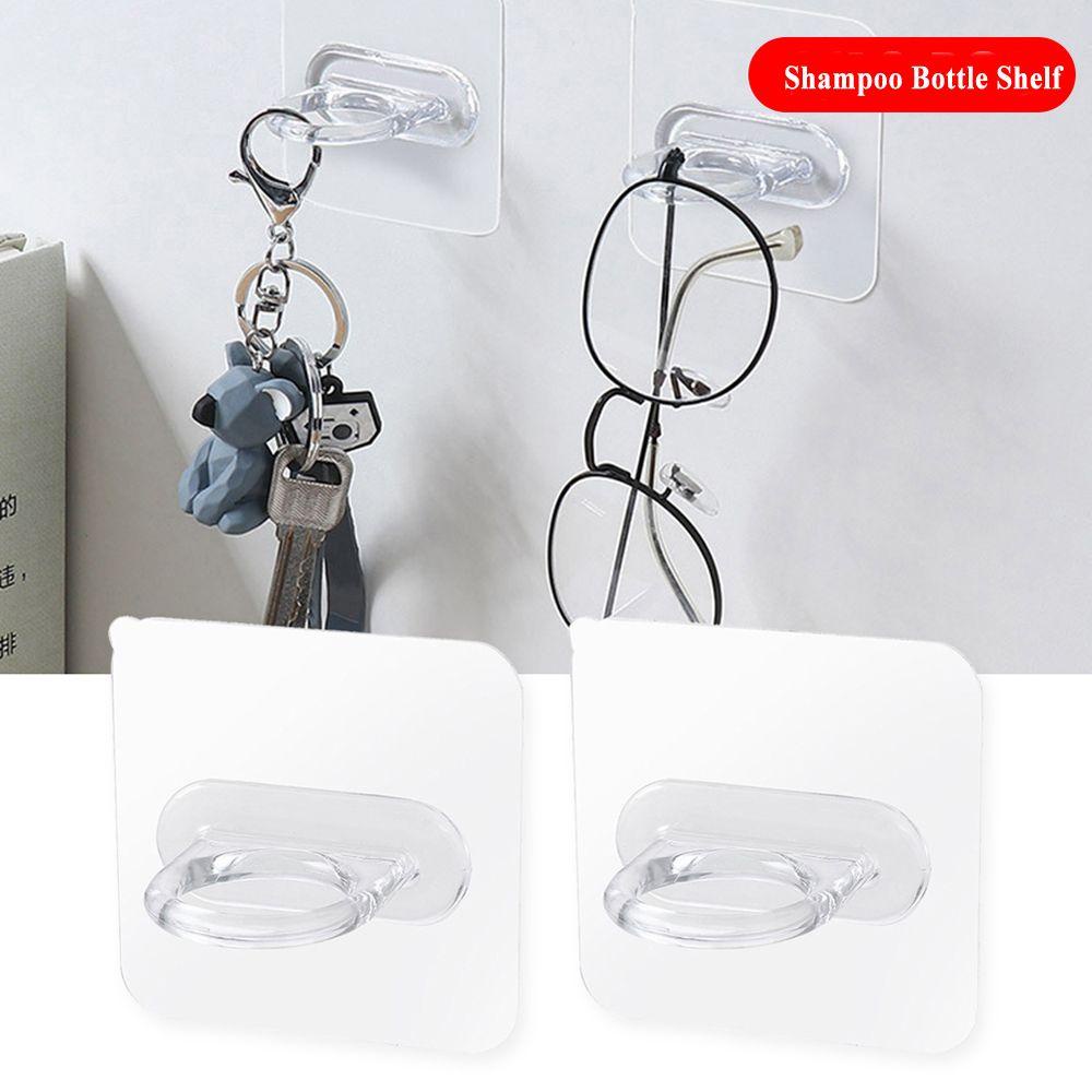 LEISURE Móc Treo Chai Dầu Gội Gắn Tường Tự Dính Tiện Dụng Cho Nhà Tắm