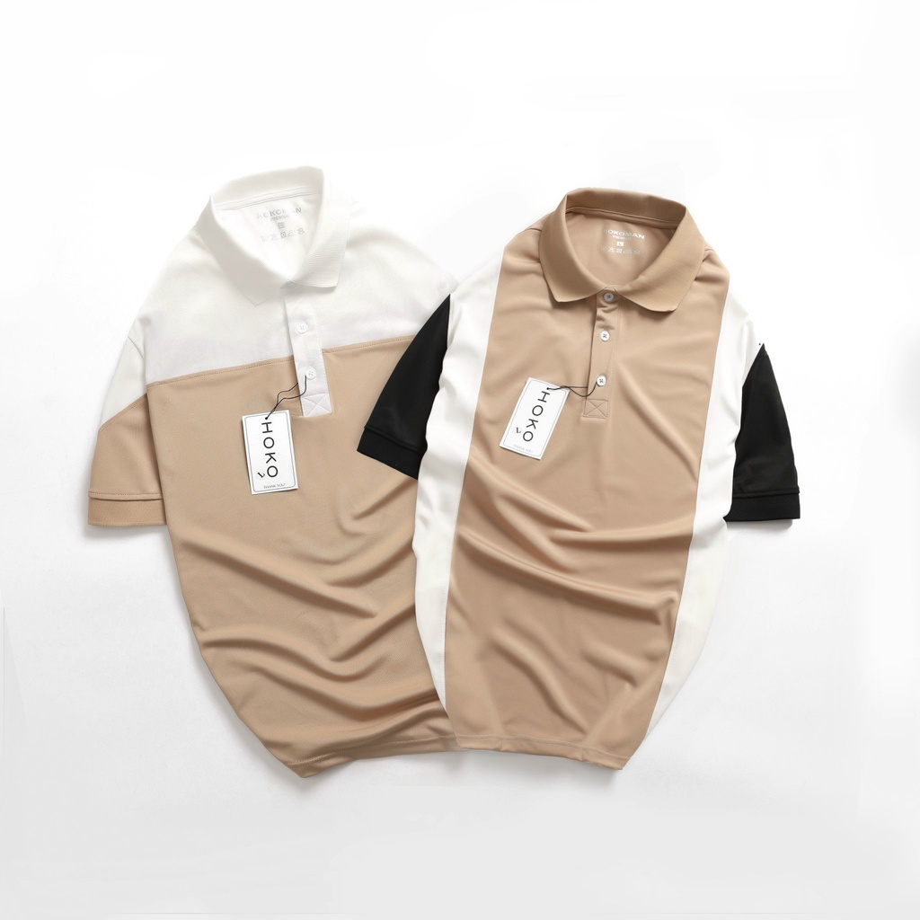 Áo polo nam cổ bẻ phối màu chất vải cá sấu Cotton xuất xịn,chuẩn form, sang trọng - thanh lịch TB044