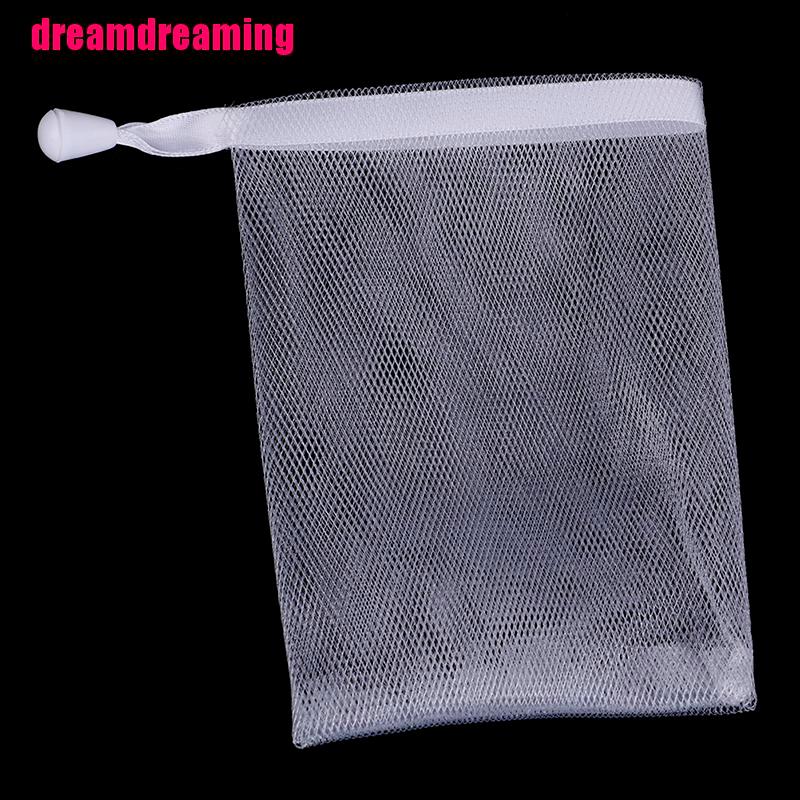 Túi Lưới Nylon Dây Rút Đựng Xà Phòng Tẩy Tế Bào Chết An Toàn