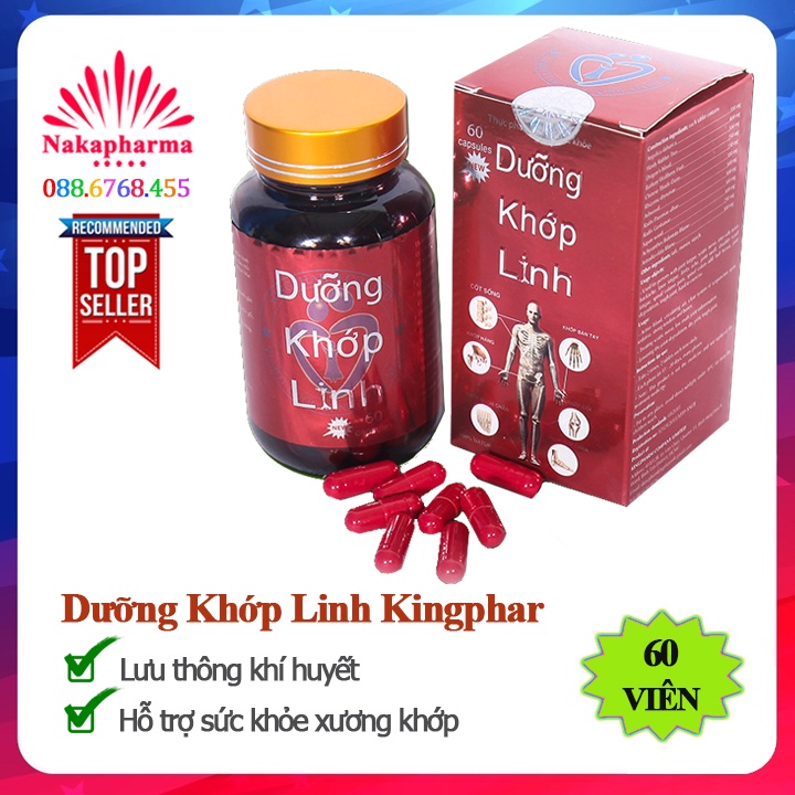 Dưỡng Khớp Linh Plus Kingpharm – Cho người đau cột sống, vai gáy, đau thần kinh tọa, giúp lưu thông khí huyết