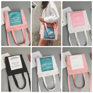 Túi tote đeo chéo và đeo vai shopping - Đủ màu