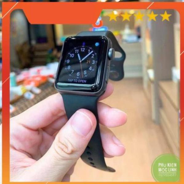 ⚡KÍNH CƯỜNG LỰC CHÍNH HÃNG APPLE WATCH BASEUS ⚡ FULL MÀN 4D SERIES 1 2 3 4 5 SIZE 38 40 42 44 mm