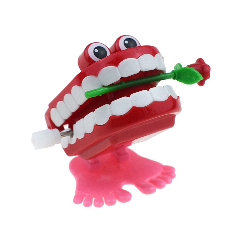 Đồ chơi lên dây cót hình hàm răng dễ thương cho bé