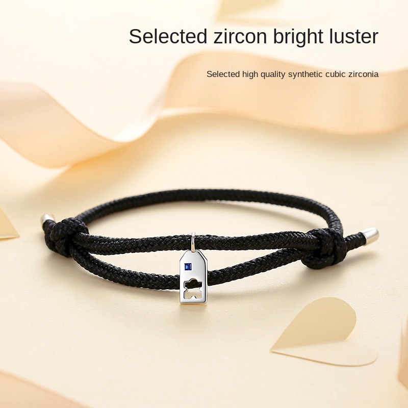 Vòng Đeo Tay Cặp Đôi Kết Hợp Một Mảnh Ghép Độc Quyền Phong Cách Ins Thích Hợp Làm Quà Tặng Valentine