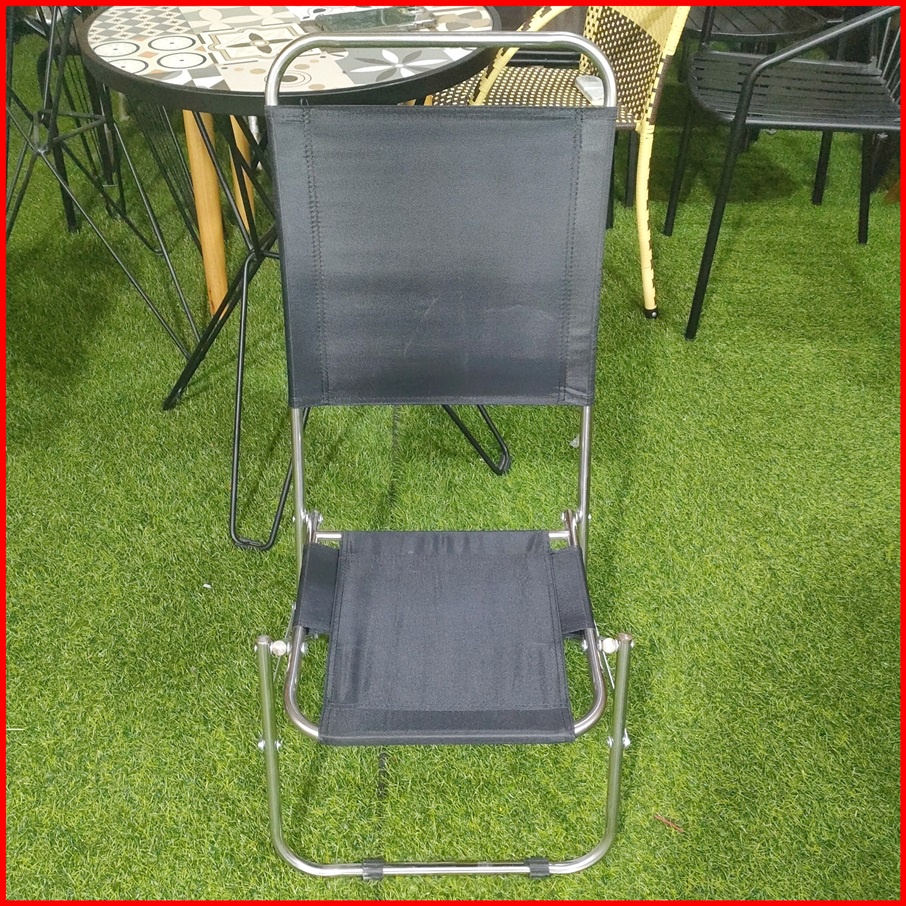 Ghế xếp inox lưng cao
