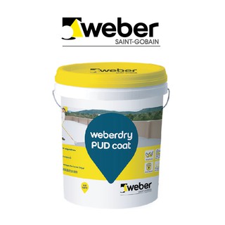 Vữa chống thấm Weberdry PUD Coat 1 thành phần gốc Polyurethane có độ đàn hồi cao 20Kg