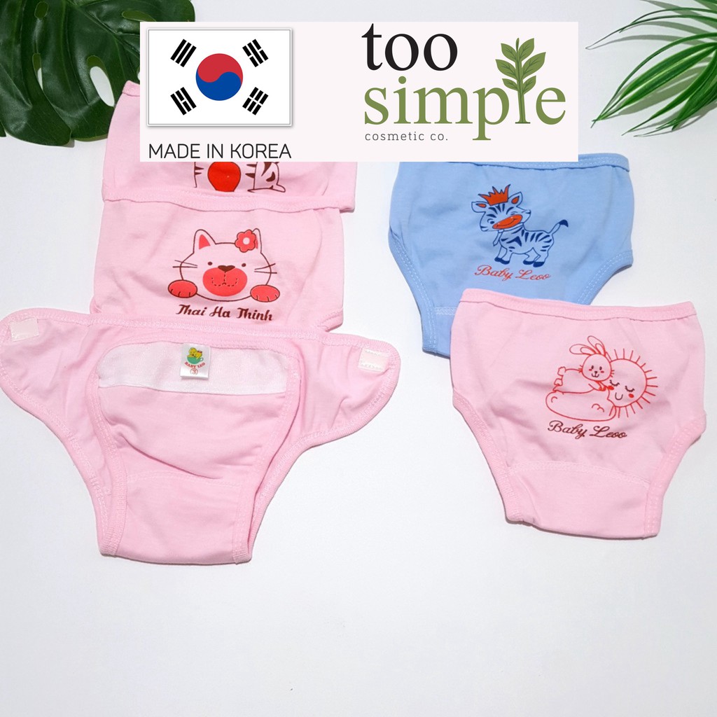 Quần đóng bỉm baby Leo, quần dán bỉm cho trẻ sơ sinh size 1,2,3 cho bé 3 đến 8kg Too Simple