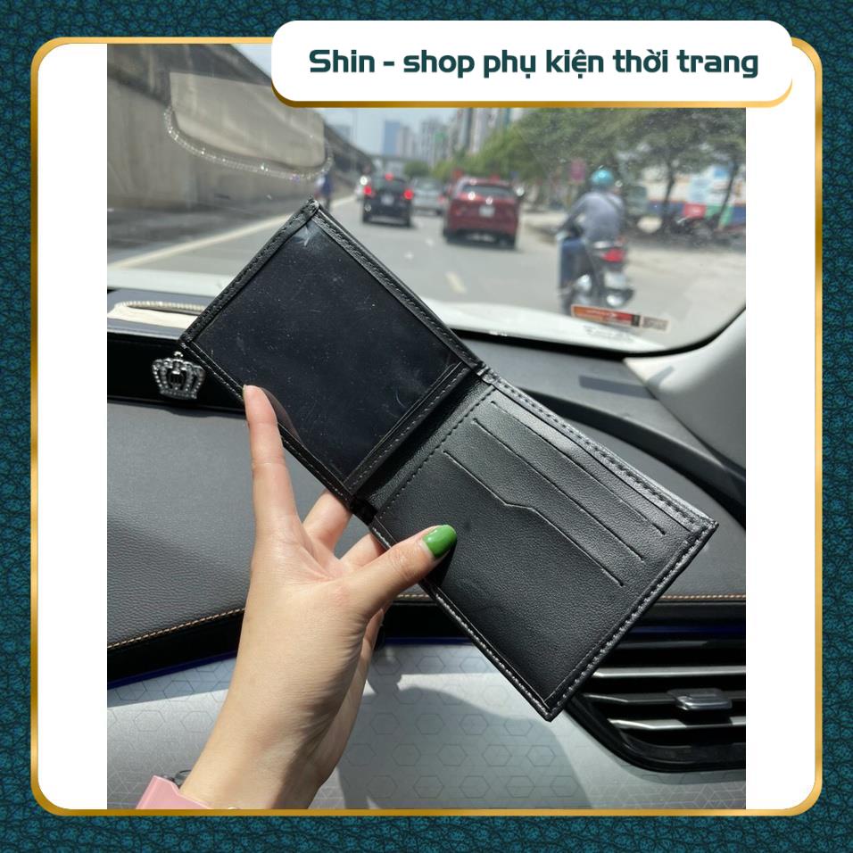 Ví da nam chất đẹp thời trang cao cấp -  Bóp da PU nam nhiều ngăn tiện dụng nam tính - Shin Shop phụ kiện thời trang