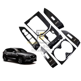 Bộ ốp nội thất Mazda CX-5, CX5 2019-2020 vân Carbon cao cấp