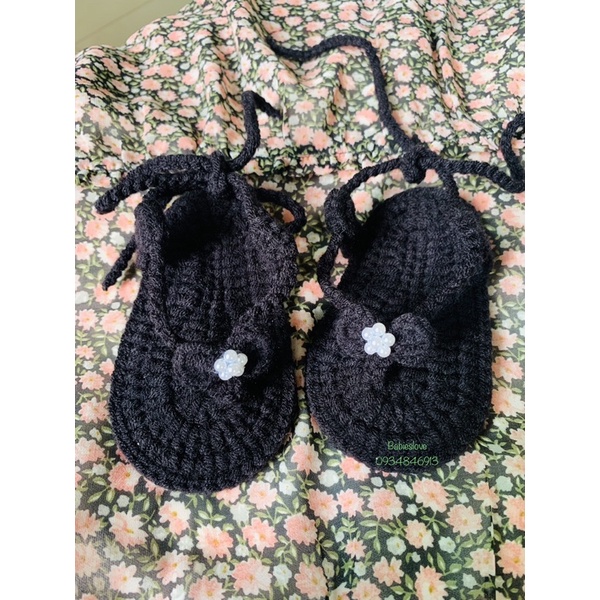 Dép kẹp xỏ ngón đan chéo dây dành cho bé trai bé gái  0-18m