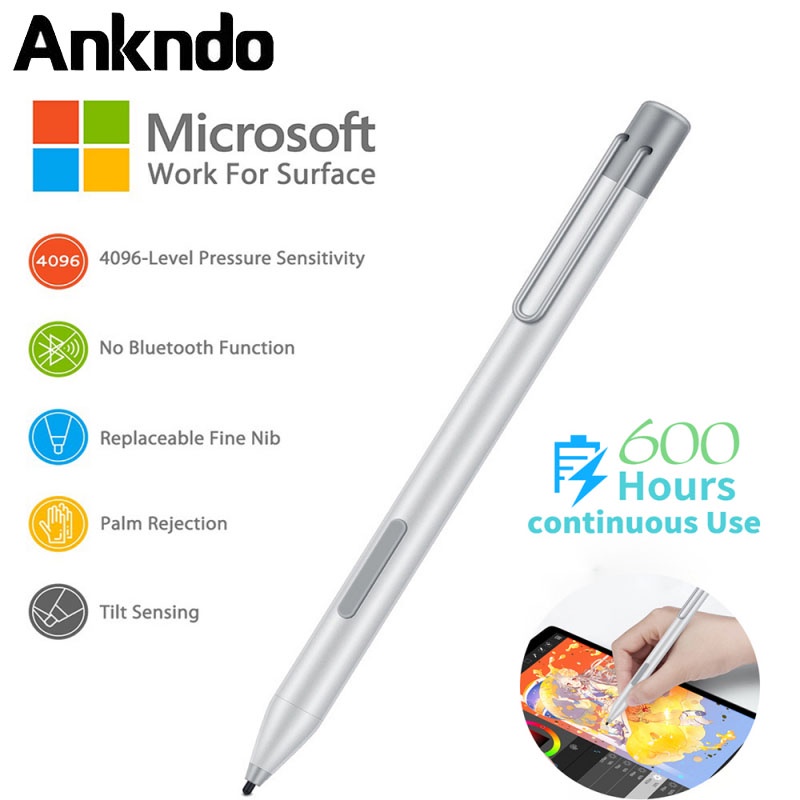 Bút cảm ứng ANKNDO thích hợp cho Microsoft Surface Pro 3/4/5/6/7/X Surface Go Book 3 Laptop HP Envy X360 ASUS