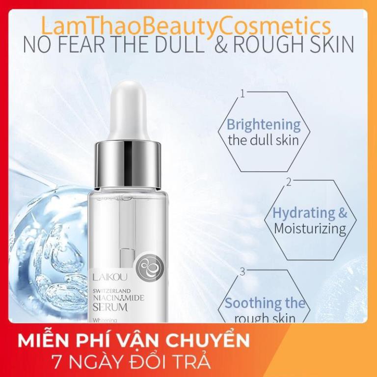 [FreeShip] Serum Tinh Chất Nicotinamide LAIKOU Dưỡng Trắng Sáng Da Mặt 17ml