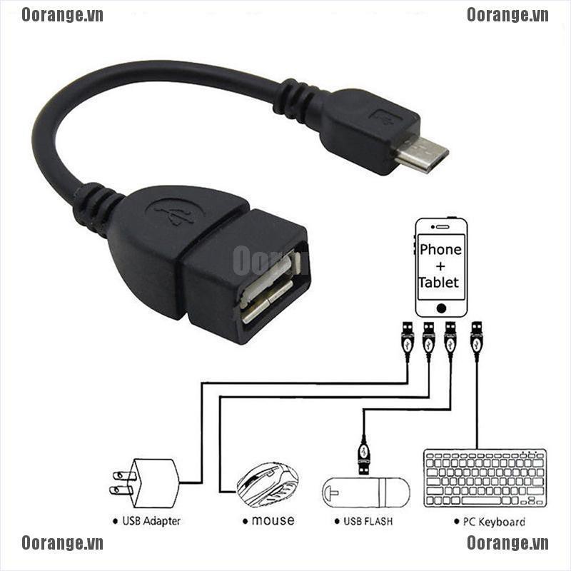 Dây Cáp Otg Chuyển Đổi Micro USB Sang USB Cho Điện Thoại Thông Minh