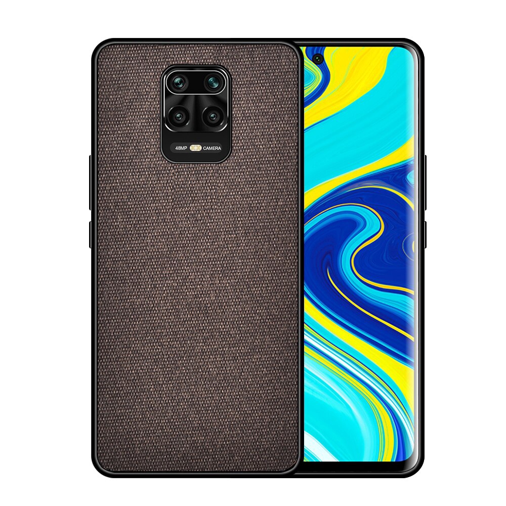 Xiaomi Redmi Note 9S Pro Case Hybrid Cloth Fabric+TPU Soft Ultra Slim Case Cover Free Shipping