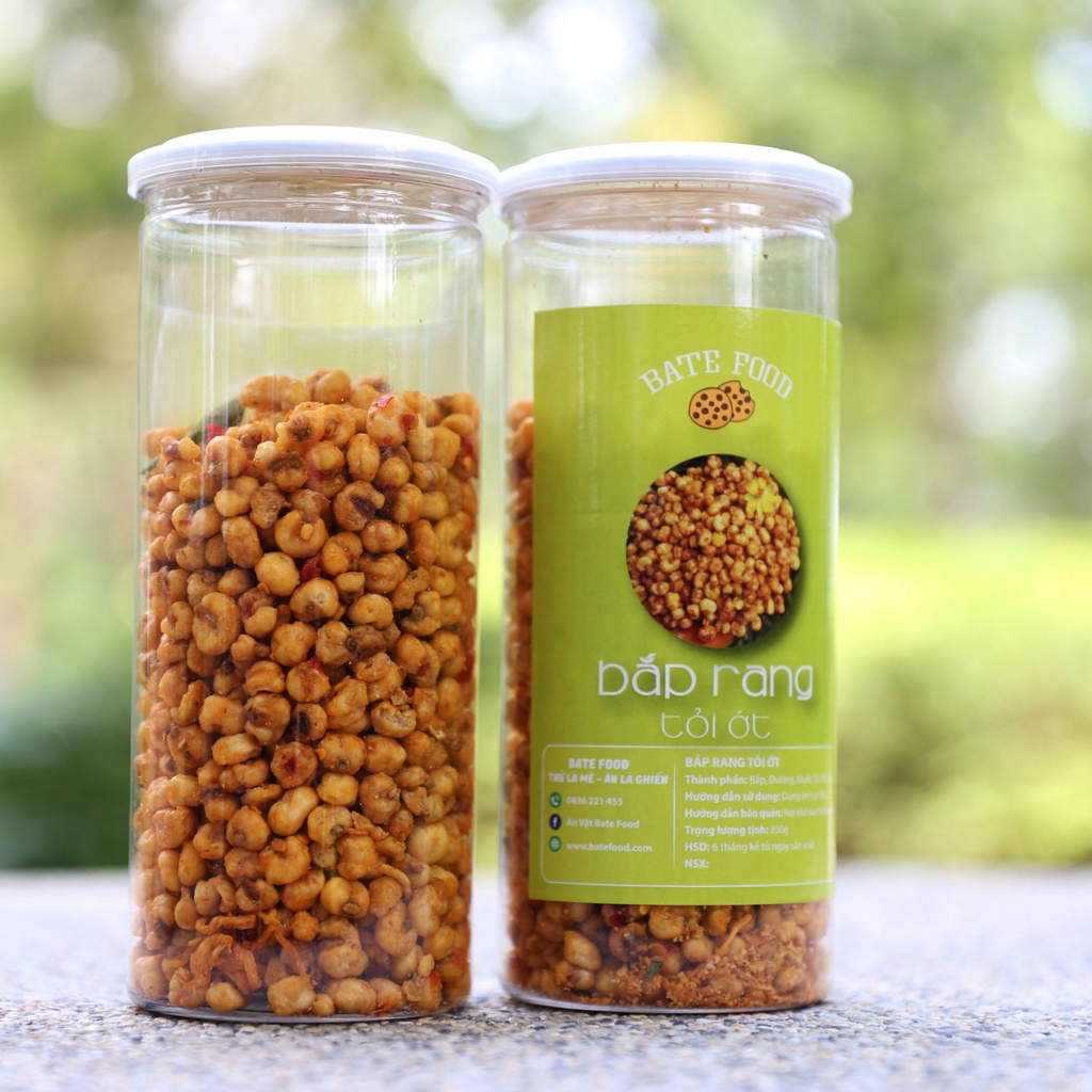 Bắp Rang Tỏi Ớt Vị Ngon Đậm Đà Hũ 350g