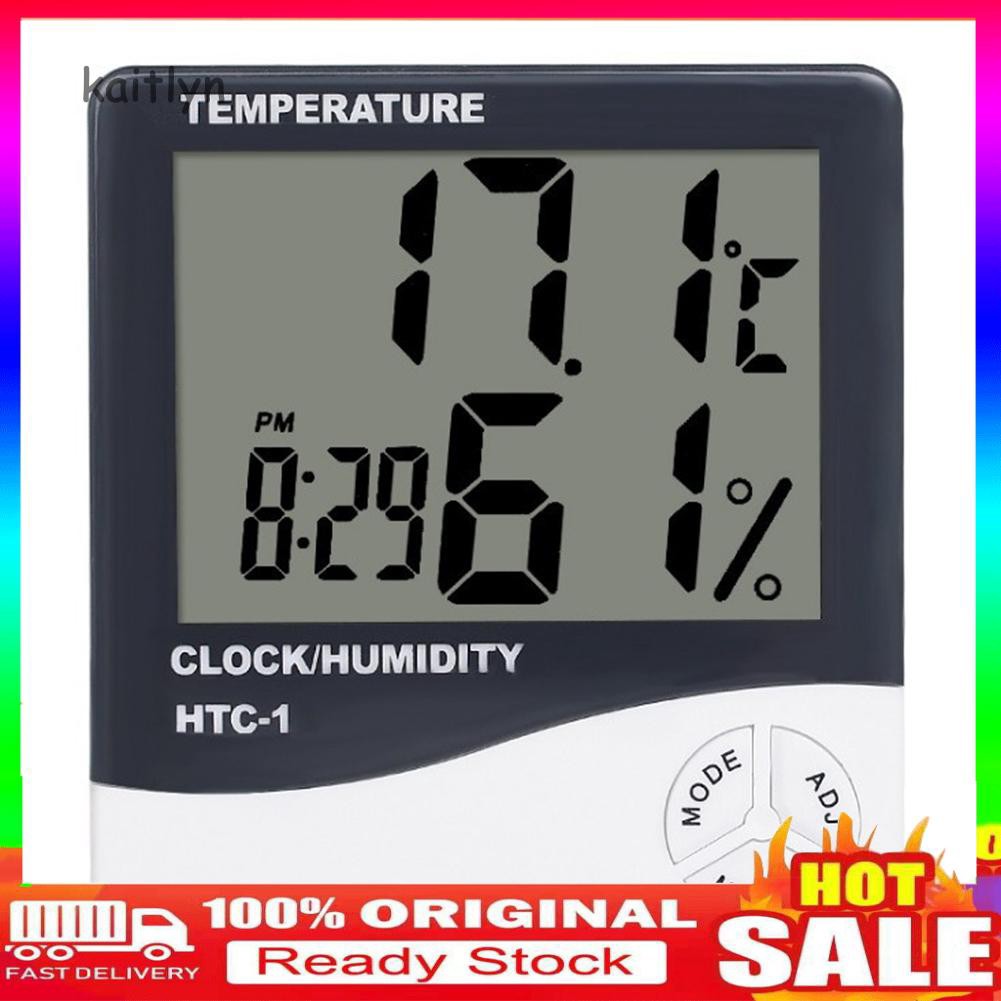Nhiệt kế đo độ ẩm và nhiệt độ kỹ thuật số màn hình LCD