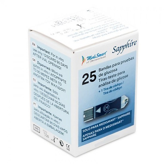 Que thử đường huyết sapphire plus 25 que