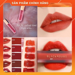 (Version5)💖FREESHIP💖Son Kem Lỳ Black Rouge Air Fit Velvet Tint Ver 5: Night serie