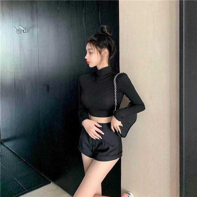 Áo croptop đan lưng ulzzang