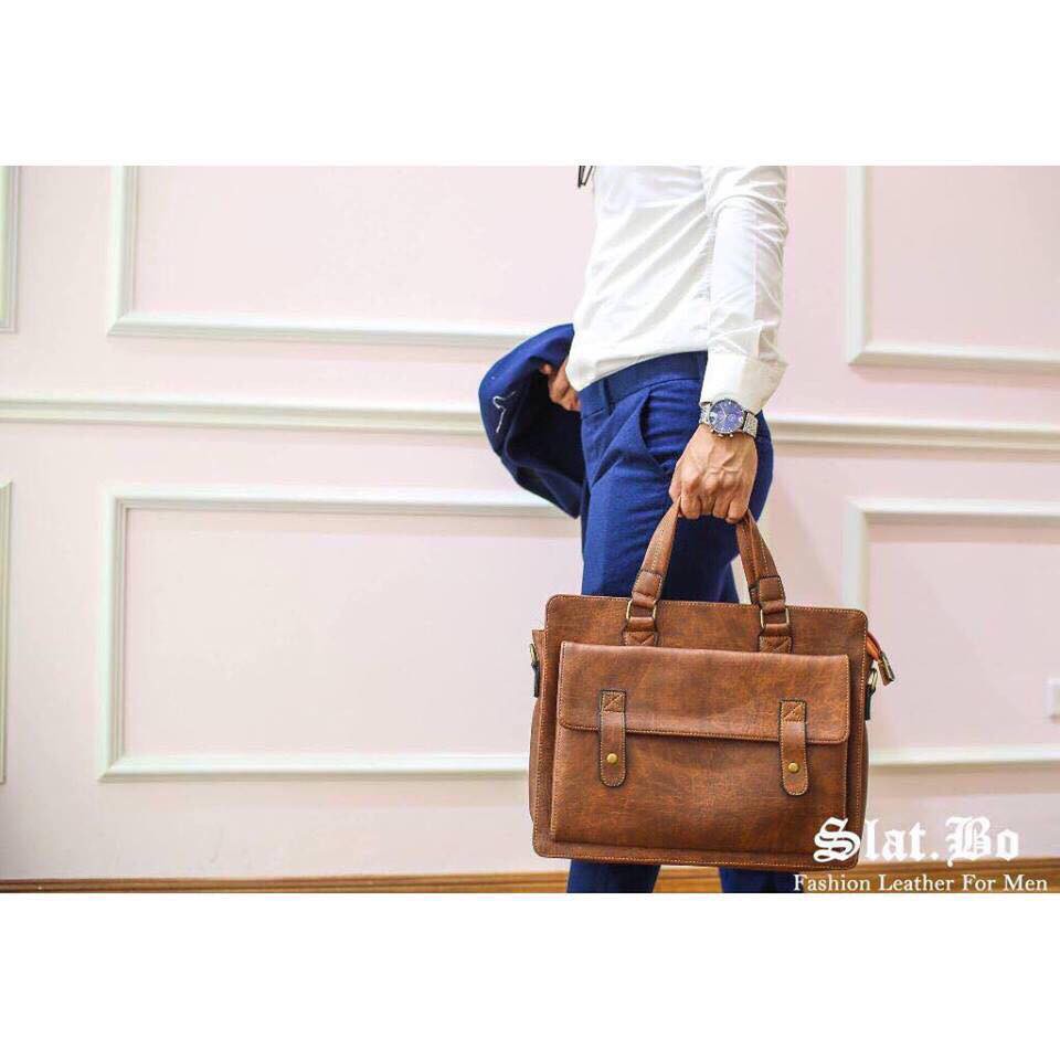 CẶP VĂN PHÒNG - CẶP ĐỰNG LAPTOP THỜI TRANG SLAT BO