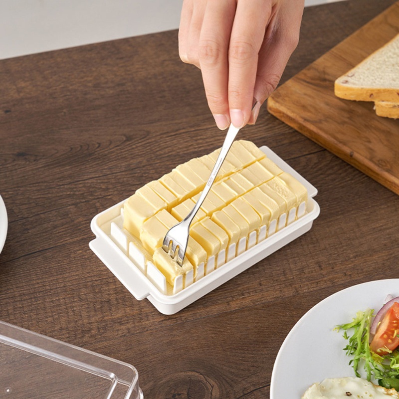 Hộp Nhựa Trong Suốt Đựng Bơ Có Nắp Đậy Tiện Dụng Cho Nhà Bếp