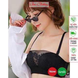 Áo lót không gọng nâng ngực chống tuột - Áo ngực quây ren đệm bàn tay cực êm