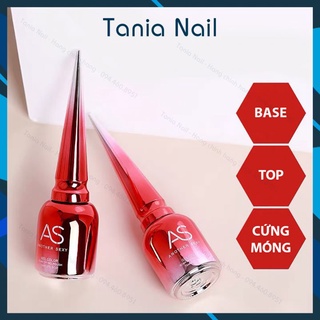 Sơn Base Top Cứng Móng Nail AS Nắp Nhọn Liên Kết Siêu Dính Chai Đỏ Nắp Nhọn 15ml SP000349