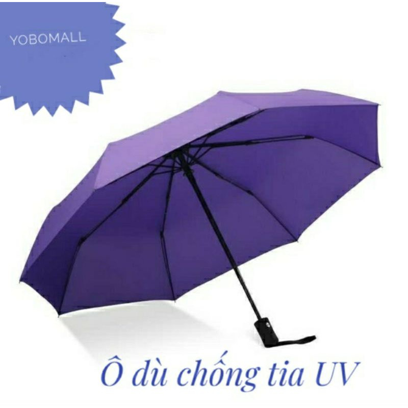 Ô dù chống tia cực tím cao cấp 8 nan xương Vinyl - Yobomall