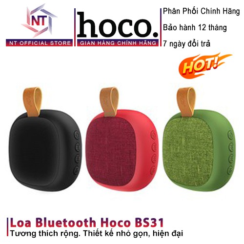 Loa Bluetooth Mini Hoco BS31 Chính Hãng Cho Âm Thanh Sống Động - Bảo Hành 12 Tháng